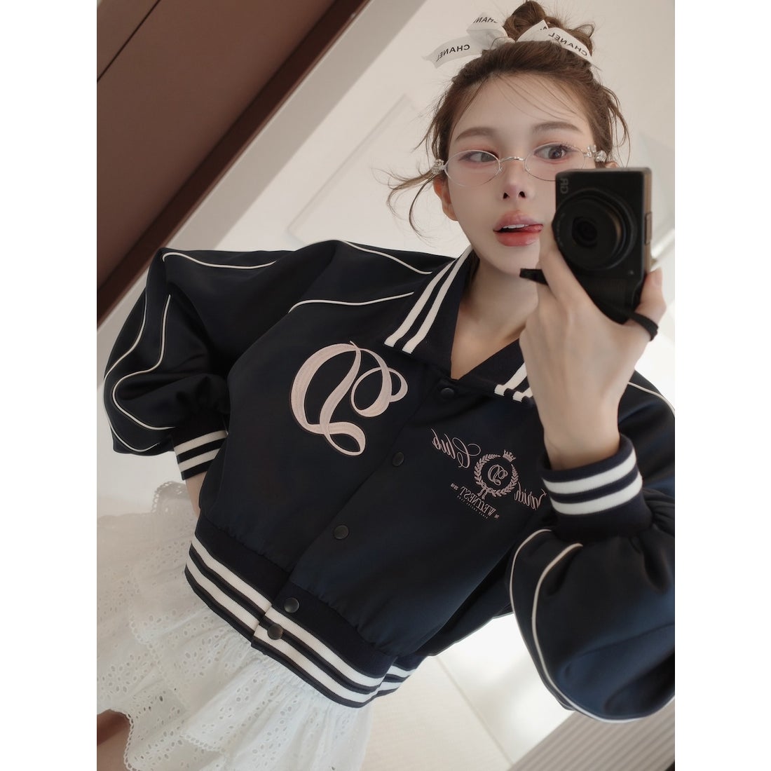 ダーリッチ Darich Darich Clubスカジャン （ネイビー） -ファッション