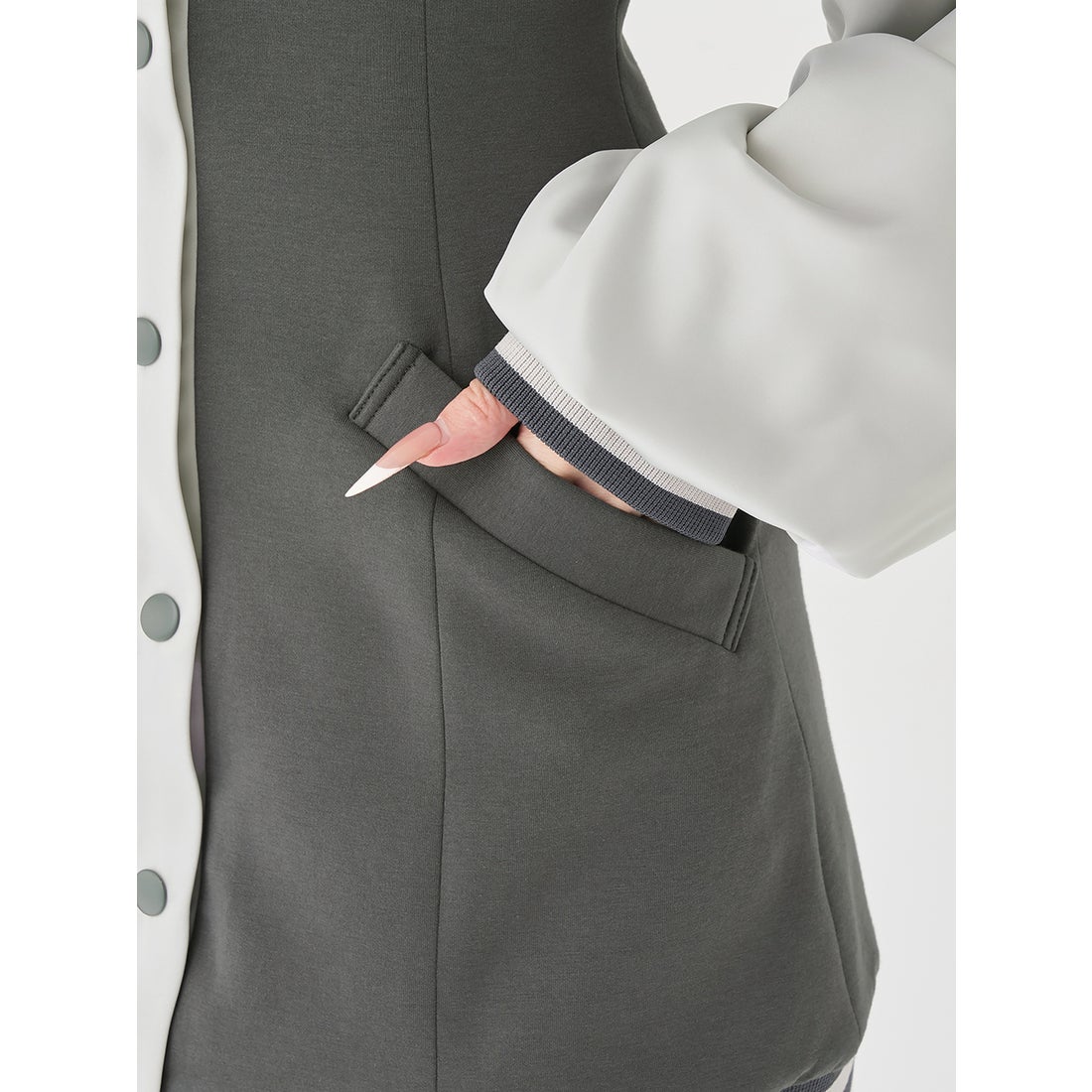 ダーリッチ Darich ドルマンスリムスカジャンミニワンピース （ピンク