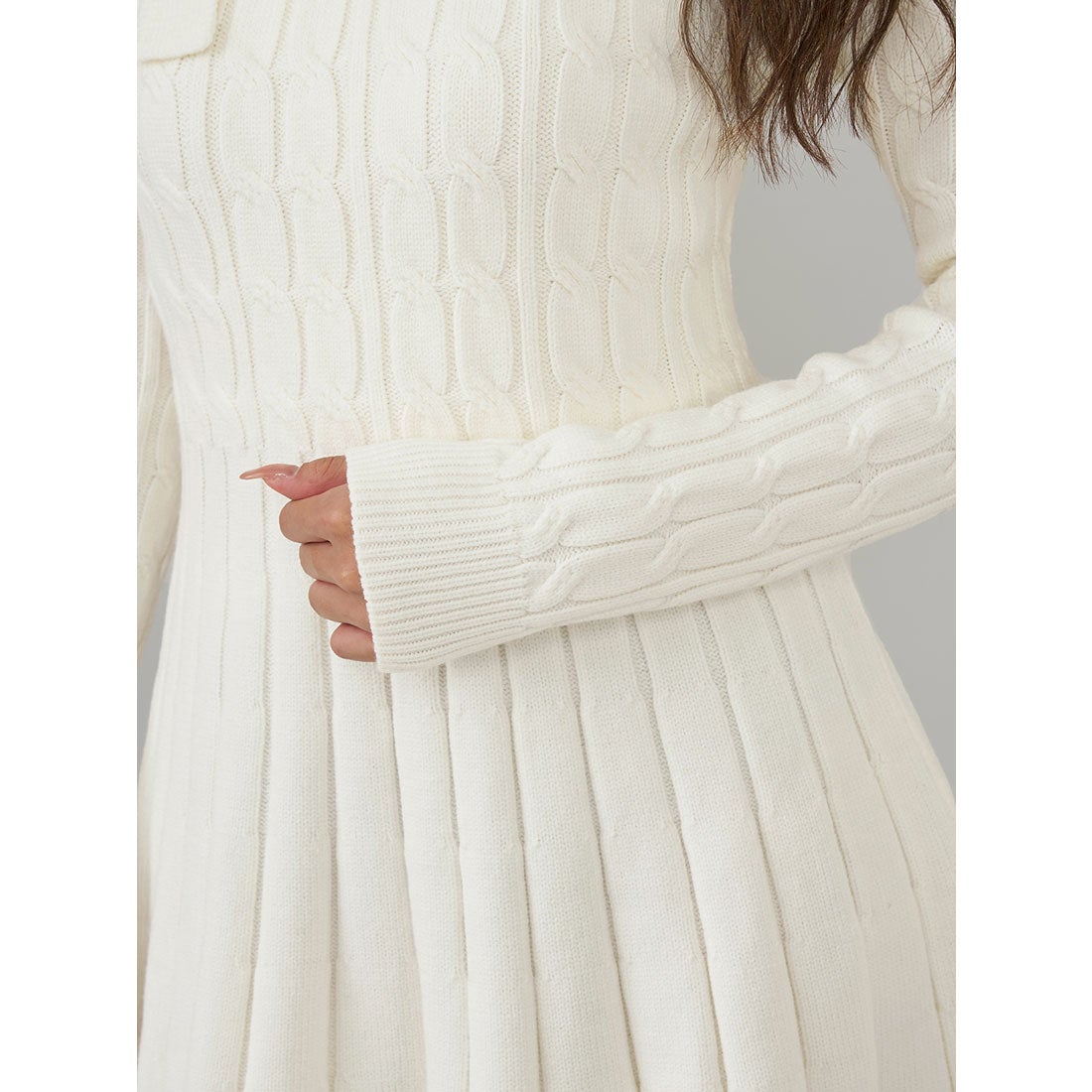 ダーリッチ Darich アメスリフレアニットミニワンピース （ブラウン