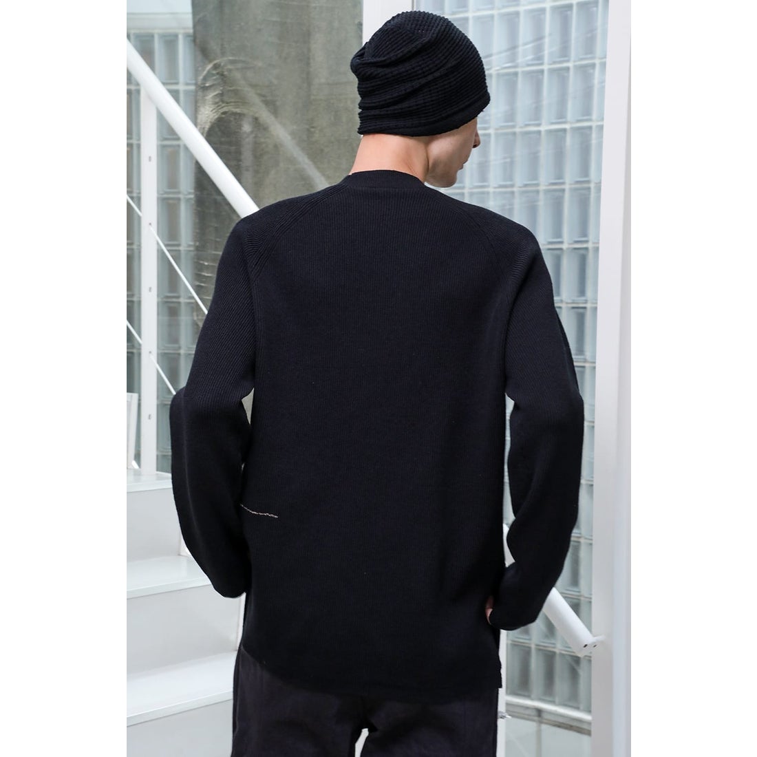 DEVOA Pullover Knit High Twist （Black）- Osaka / Kyoto, Ship