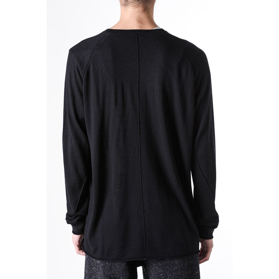 DEVOA Knit long Sleeve Silk / Cashmere （Black） - Osaka / Kyoto
