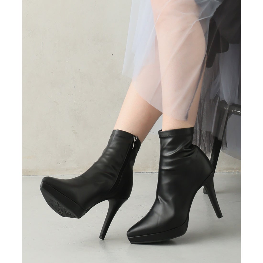 デメテル DEMETER ポインテッドトゥ☆プラットフォーム ストレッチ