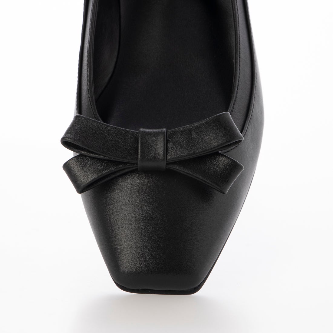 ダイアナ DIANA フラットパンプス （黒カーフ） -靴＆ファッション通販