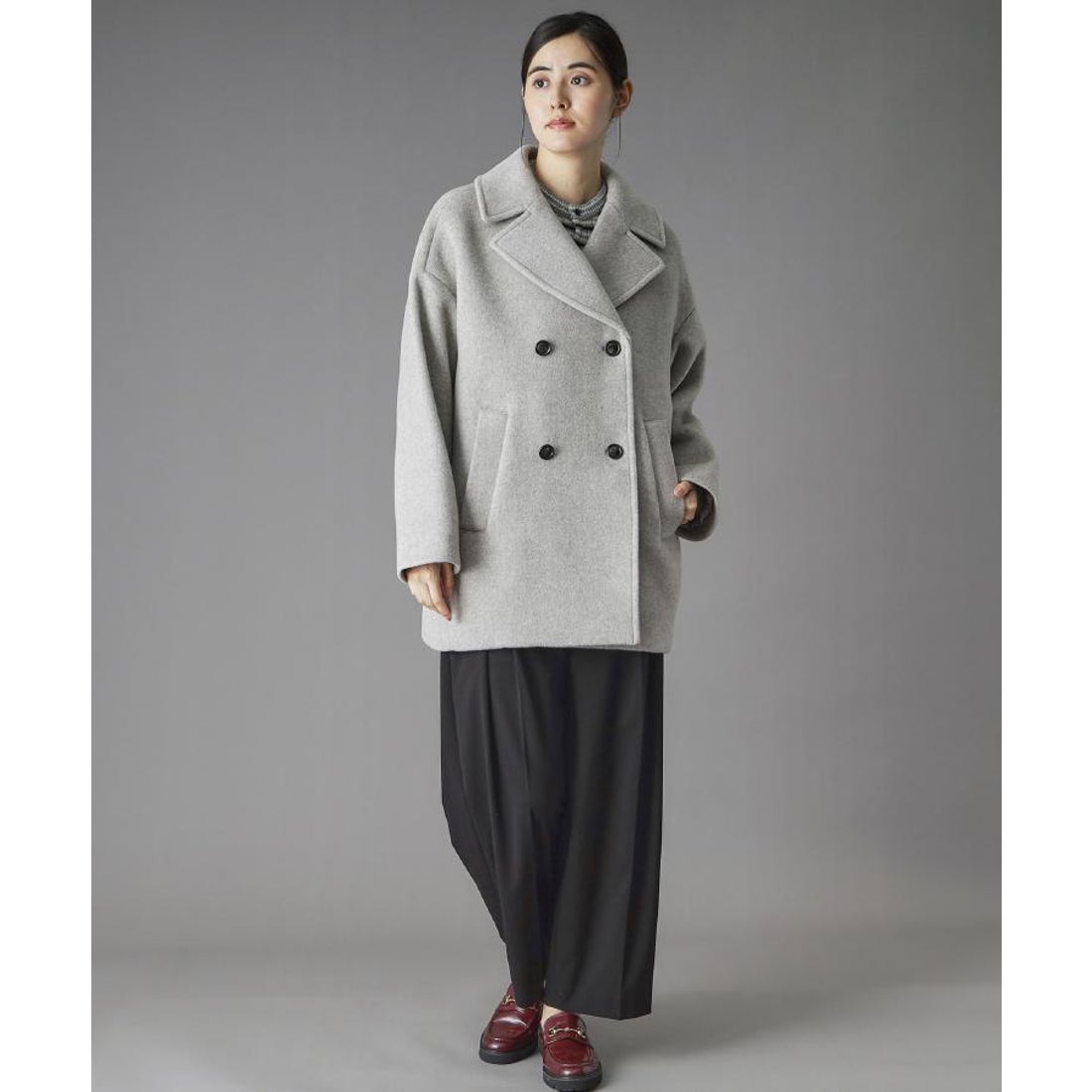 ドレステリア DRESSTERIOR TICCA(ティッカ）ピーコート （グレー(012