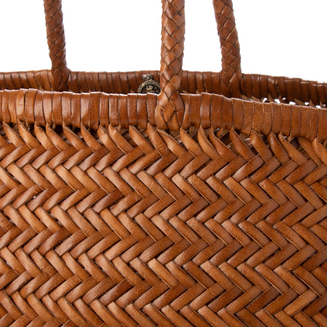 ドラゴン DRAGON レザーメッシュトートバッグ （ブラウン