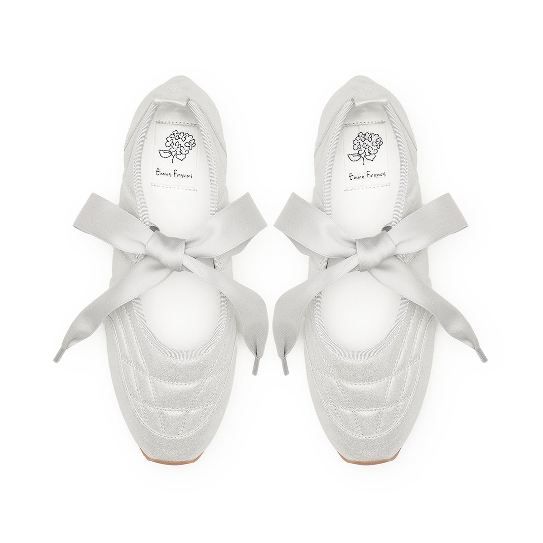 レースアップ バレエ スニーカー （シルバー マイラー） -Emma Francis