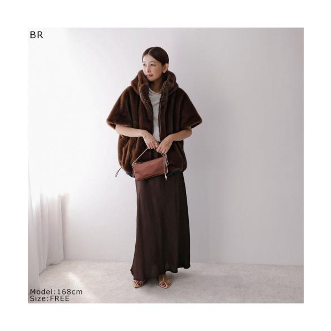 エイミー ロウ Eimee Law Eimee Law ベストコート 84389L ミンクファー