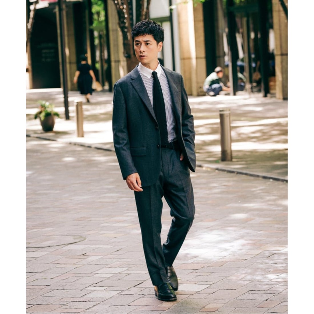 エディフィス EDIFICE SUPER 120's ウールサキソニー 2ボタン