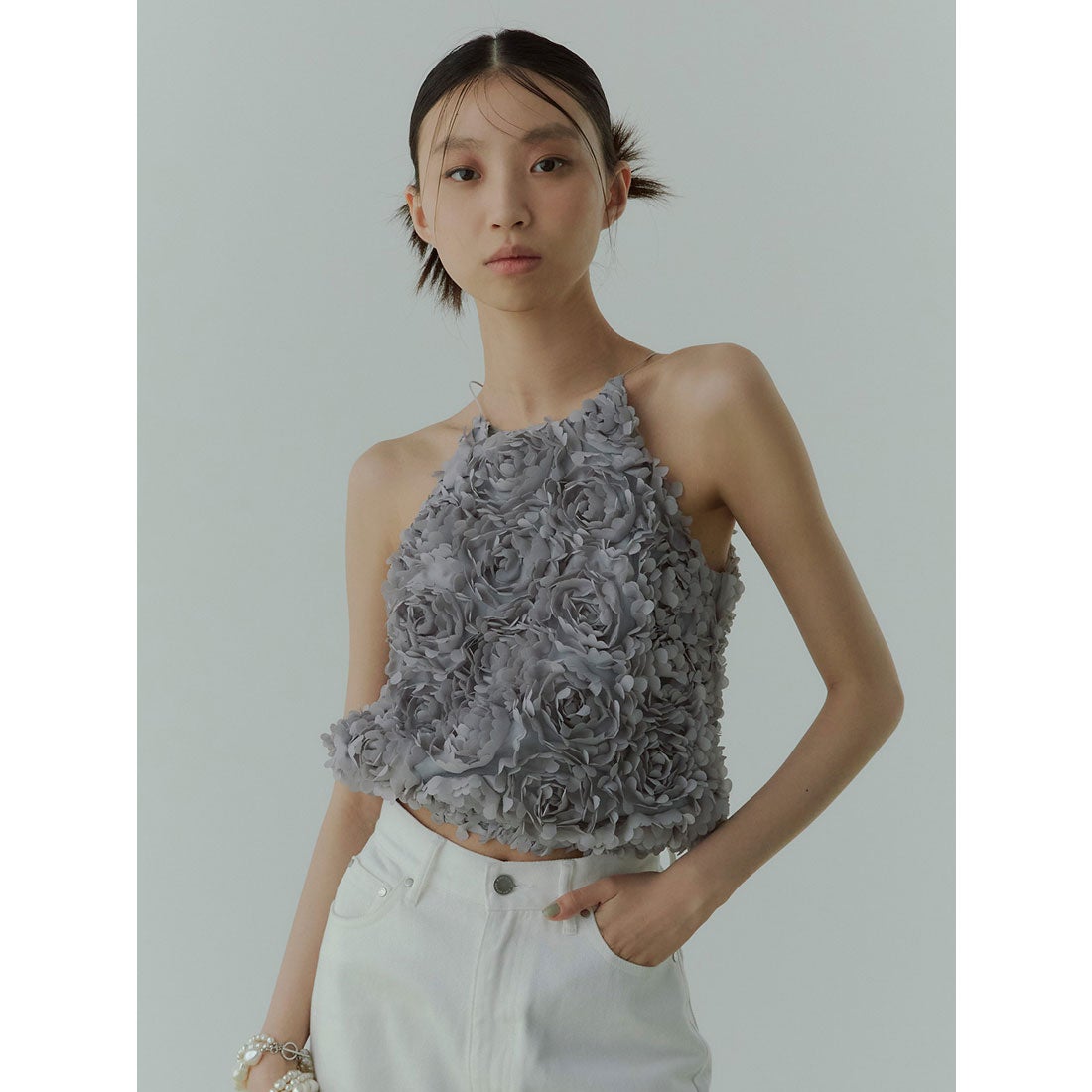 エイミーイストワール EIMY ISTOIRE ボリュームフラワーモチーフアメ