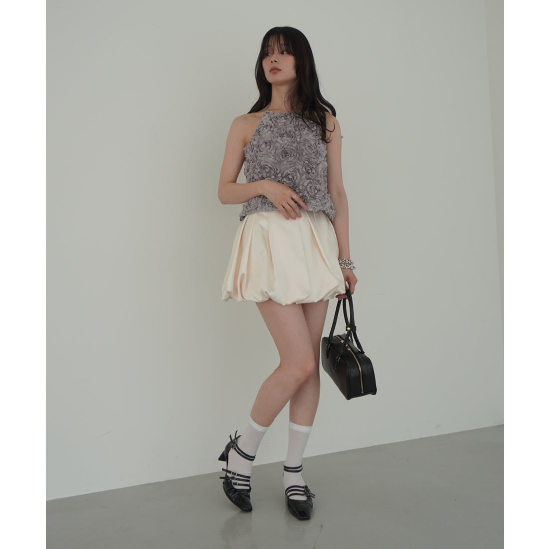 エイミーイストワール EIMY ISTOIRE ボリュームフラワーモチーフアメ