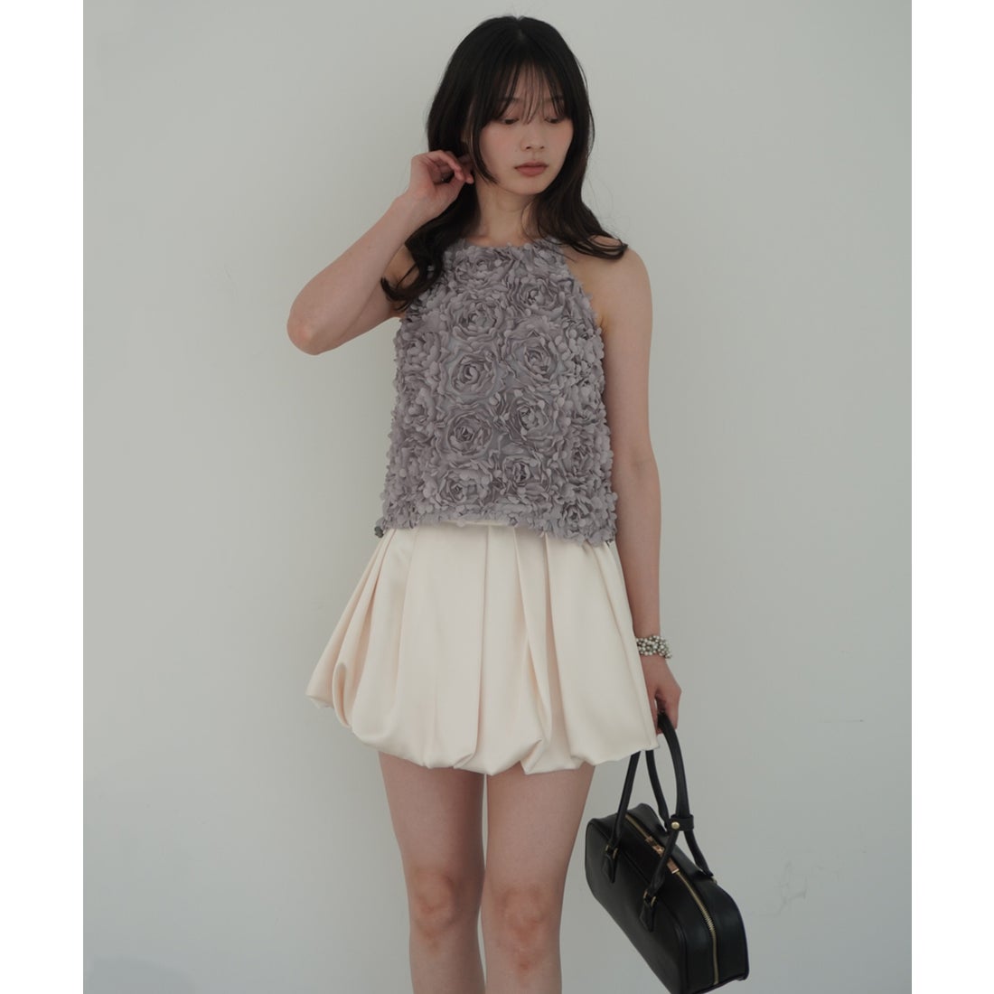 エイミーイストワール EIMY ISTOIRE ボリュームフラワーモチーフアメ