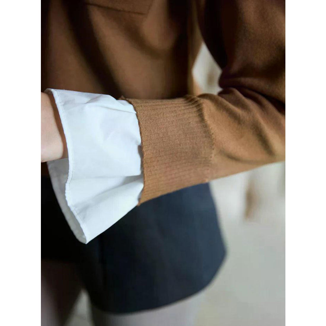 エイミーイストワール EIMY ISTOIRE Attached collar ニット