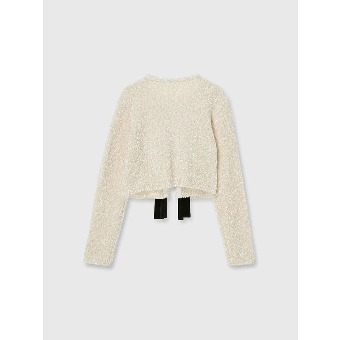 エイミーイストワール EIMY ISTOIRE フロントリボンニットトップス