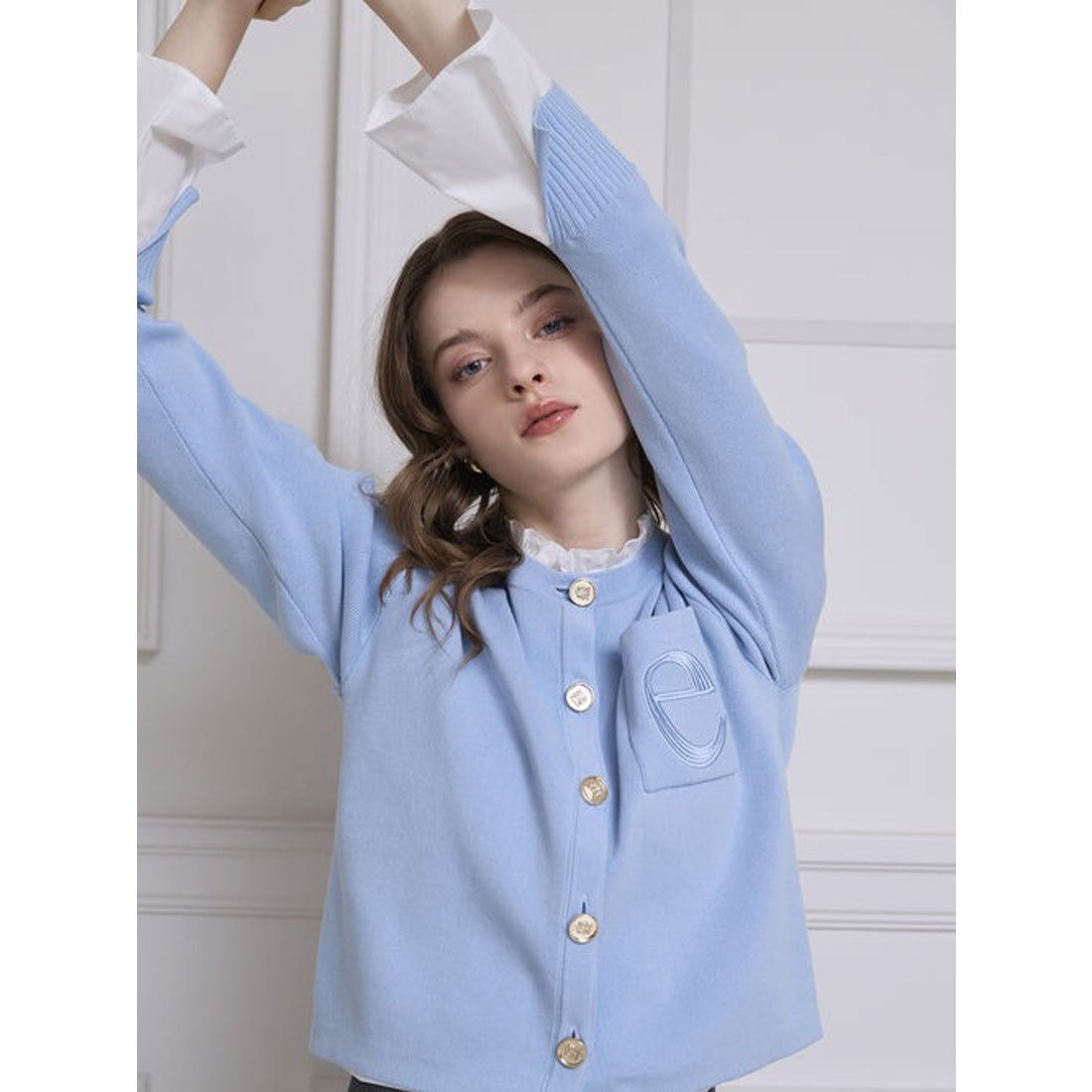 エイミーイストワール EIMY ISTOIRE Attached collar ニット