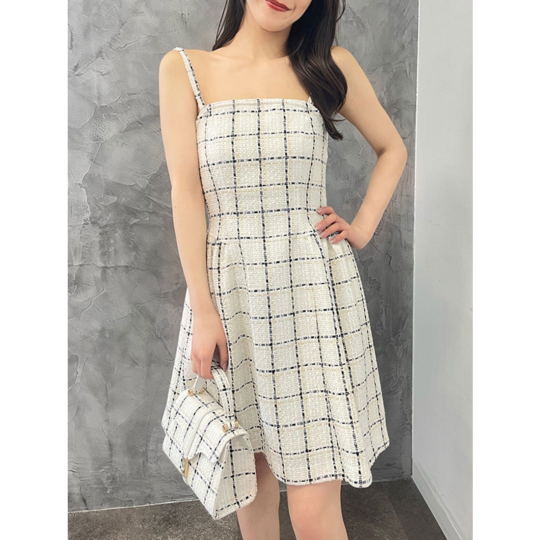 エイミーイストワール EIMY ISTOIRE eimy ribbon ツイードベアミニ