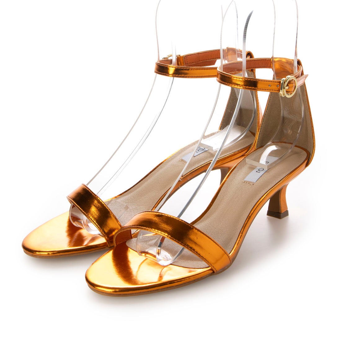 EVOL/イーボル】 5cmヒールストラップサンダル IW5298 （オレンジ