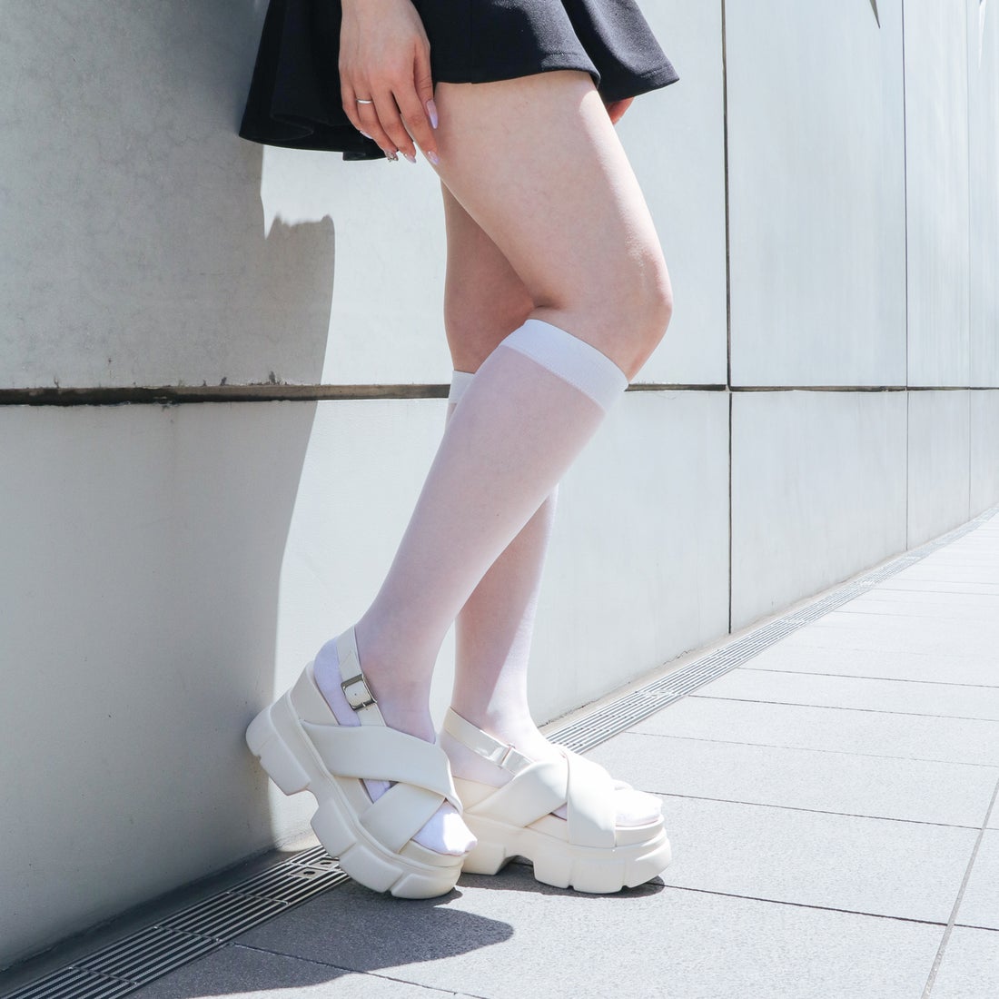 XS-LLサイズ展開】厚底クロスパデットサンダル IW5426 -【公式】EVOL