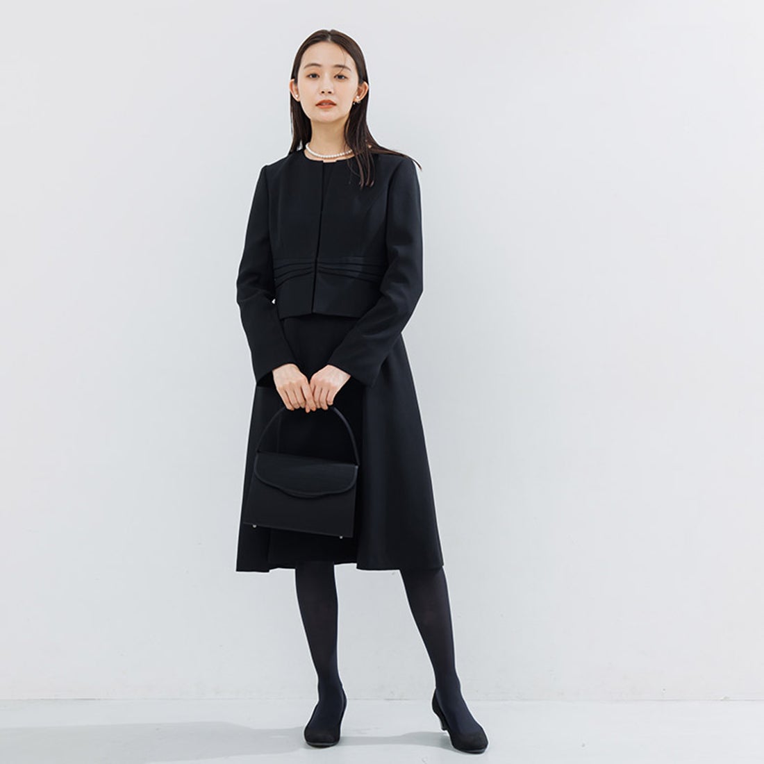 フォルムフォルマ form forma 【喪服】【WEB限定】【洗える】ブラック