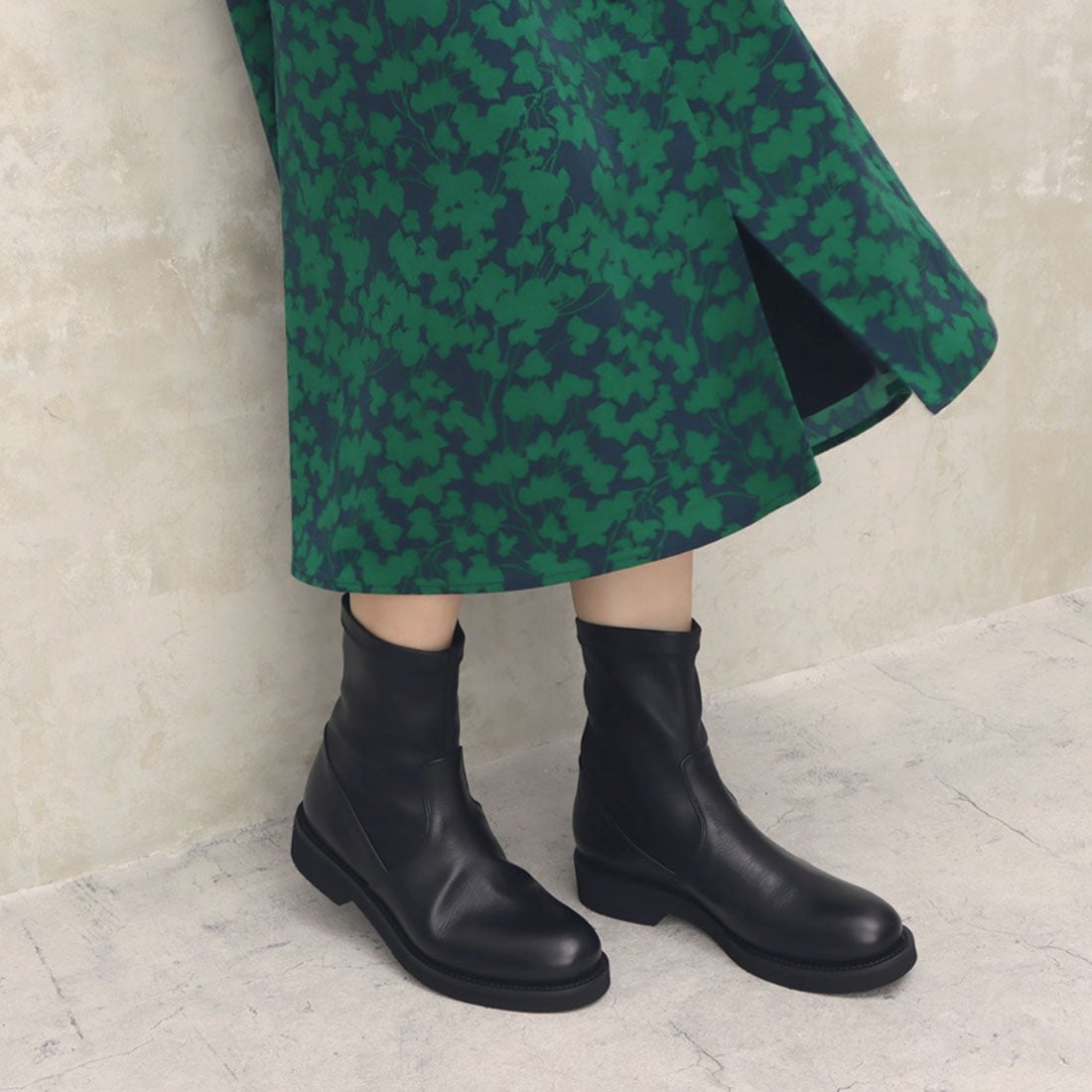 ○ファビオルスコーニ FABIO RUSCONI ストレッチショートブーツ