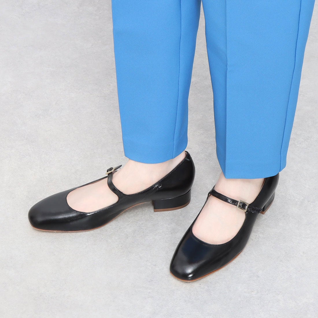 ファビオルスコーニ FABIO RUSCONI メリージェーンパンプス （ブラック