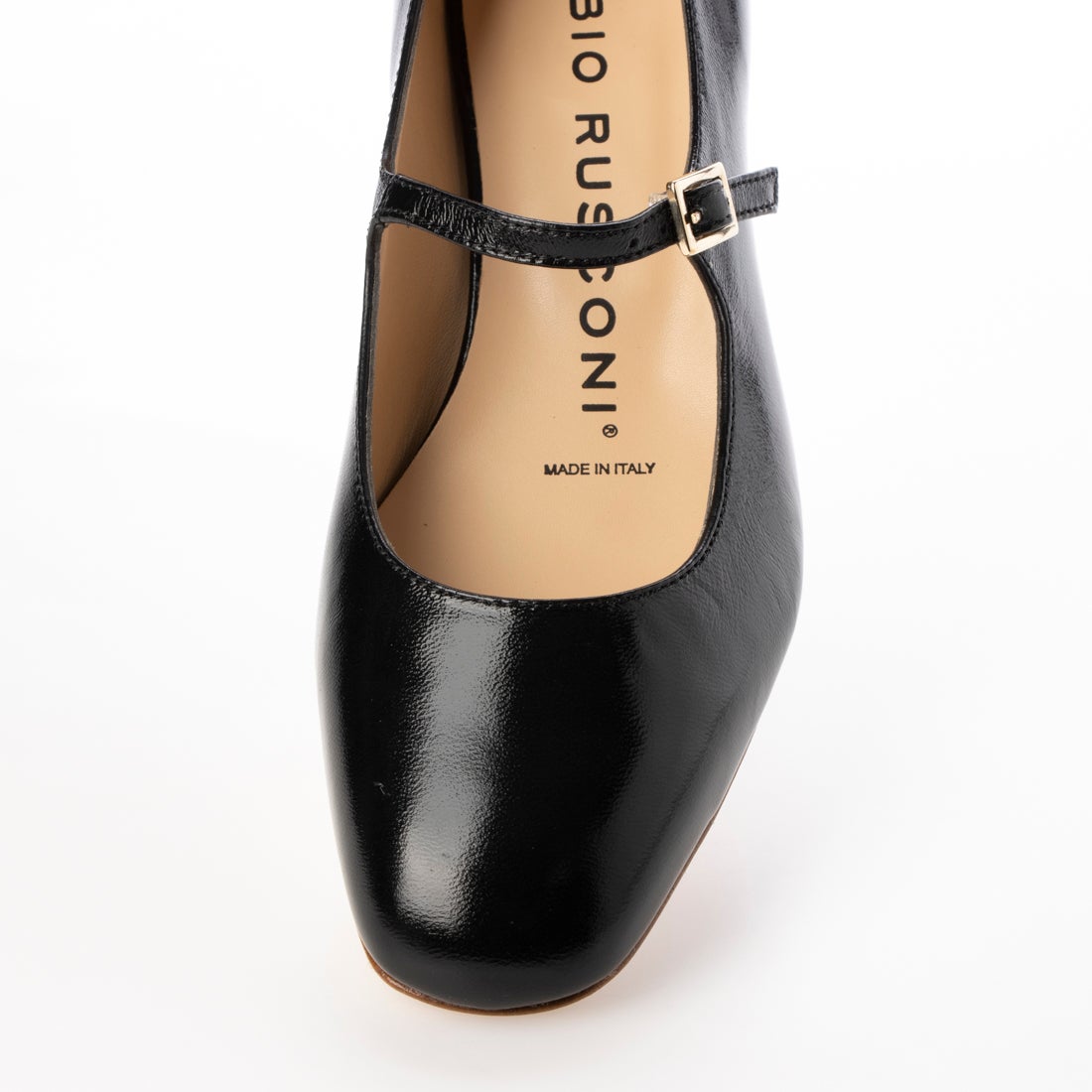 ファビオルスコーニ FABIO RUSCONI メリージェーンパンプス （ブラック