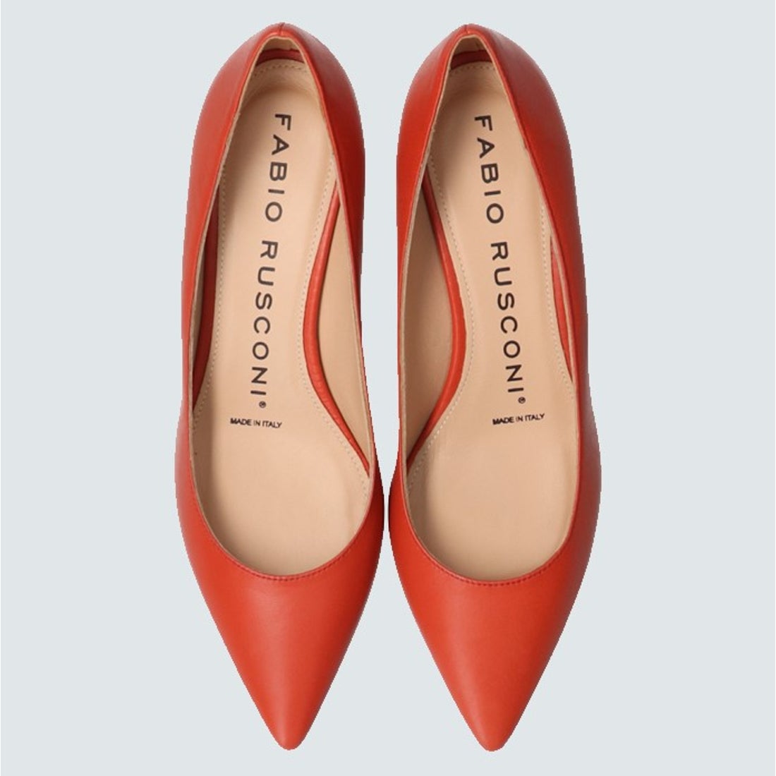 ファビオルスコーニ FABIO RUSCONI ポインテッドトウミドルヒール