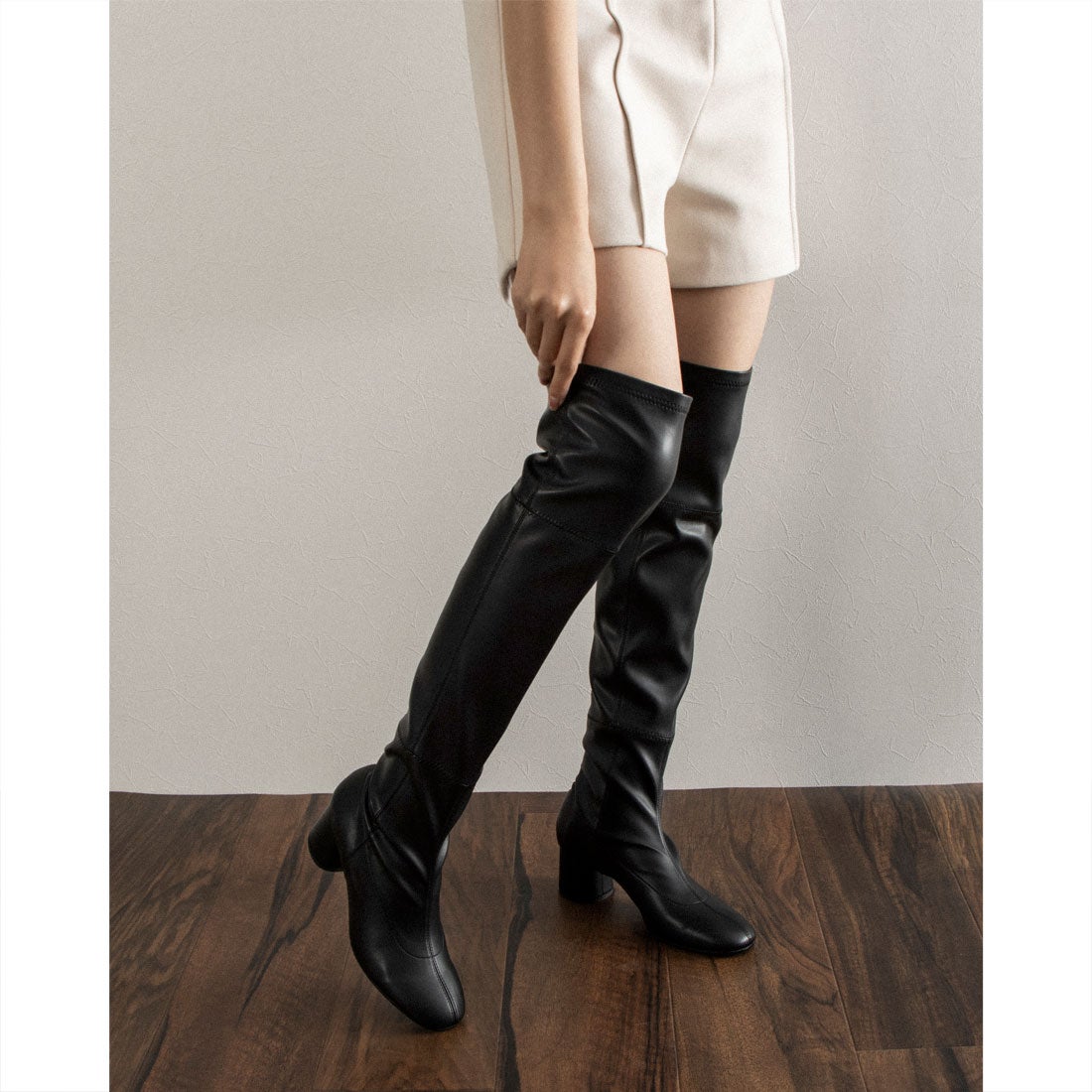 ファビオルスコーニ FABIO RUSCONI ヒールアップストレッチニーハイ