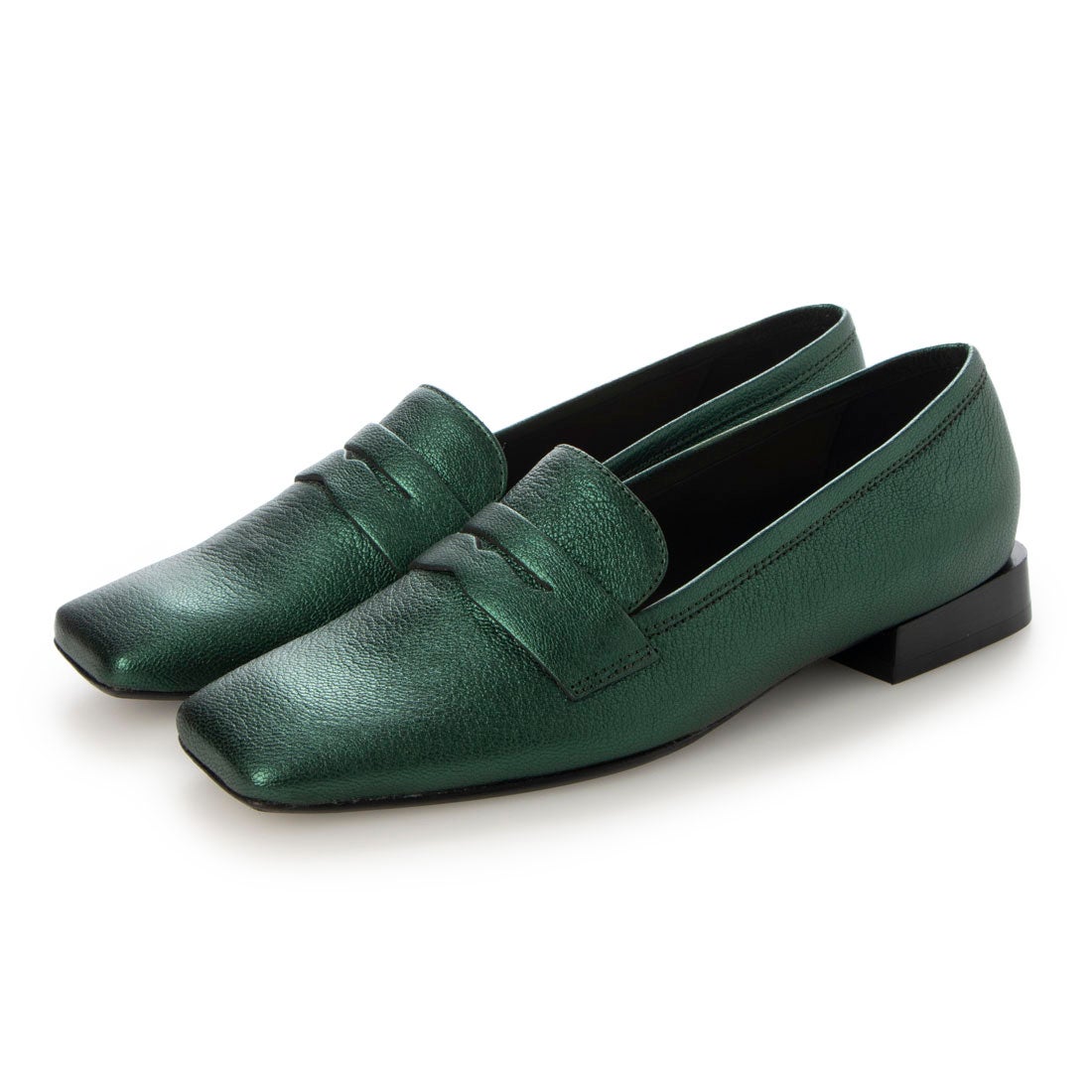 ファビオルスコーニ FABIO RUSCONI スクエアトウローヒールローファー