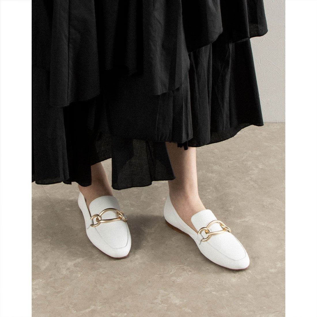 ファビオルスコーニ FABIO RUSCONI ラウンドトウサケットシューズ