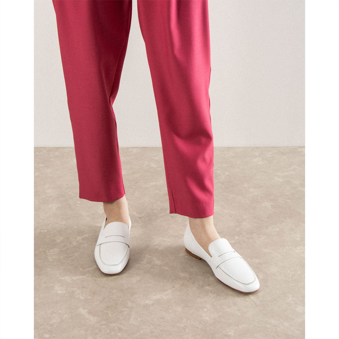 ○ファビオルスコーニ FABIO RUSCONI ローファー （アイボリー） -靴