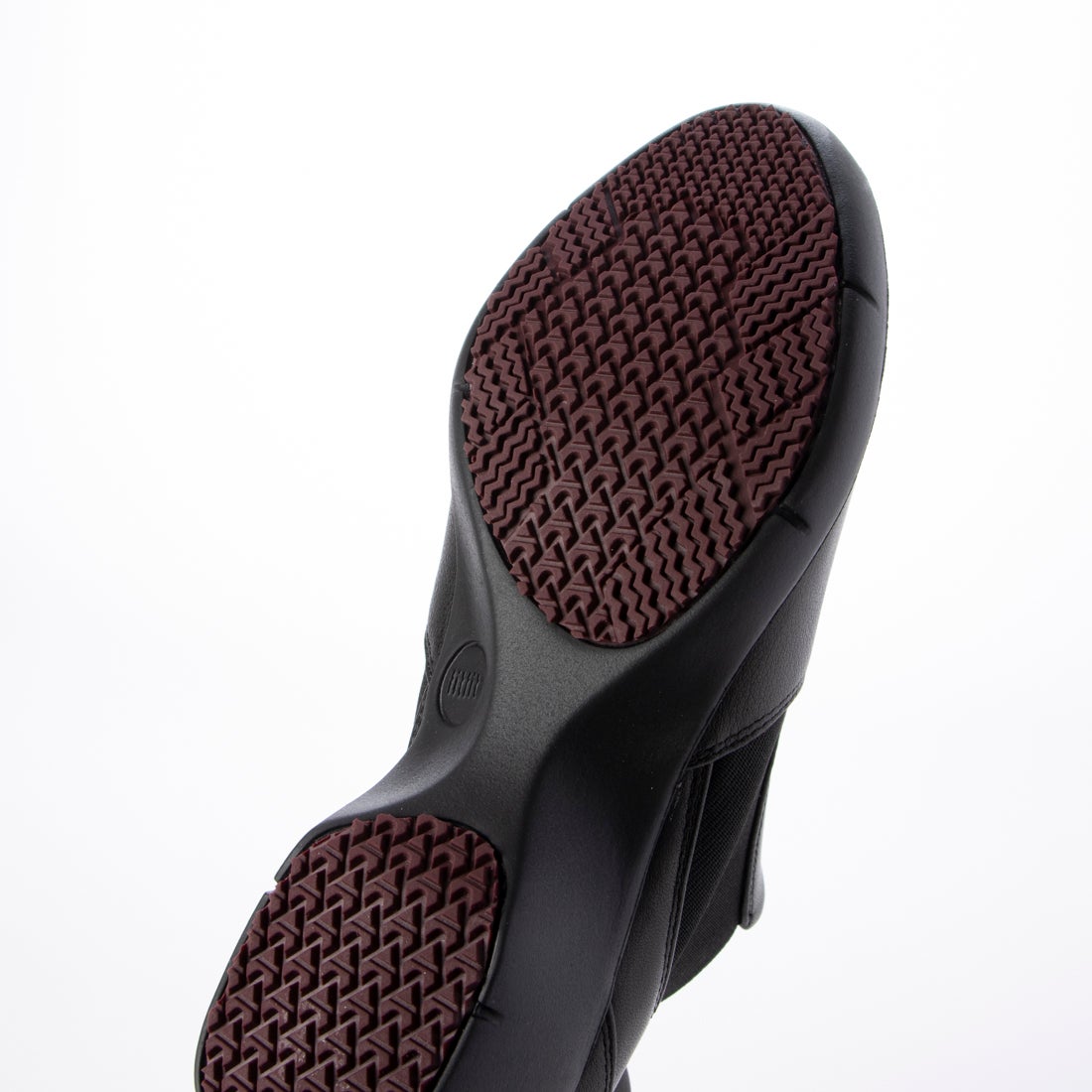 レザーサイドゴアアンクルブーツ （ブラック） -fitfit(フィット