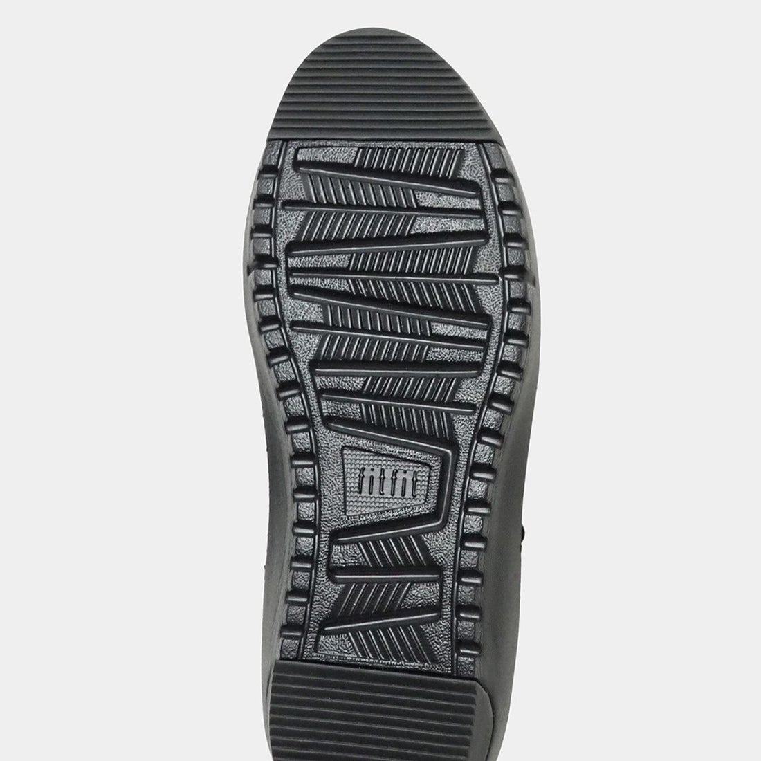 レースアップジップブーツ （ブラック×ブラック） -fitfit(フィット