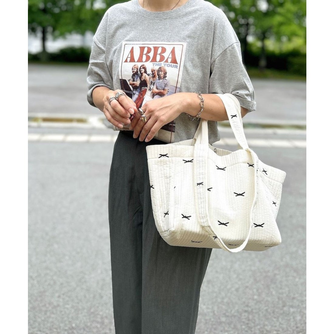 フロージュ florge 【2size展開】2WAY ミニリボンヌビトートバッグ