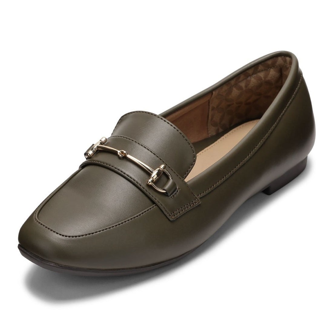 訳あり】幅広 3E 防水 ビットローファー ＜1.0cmヒール＞ 【22.0cm