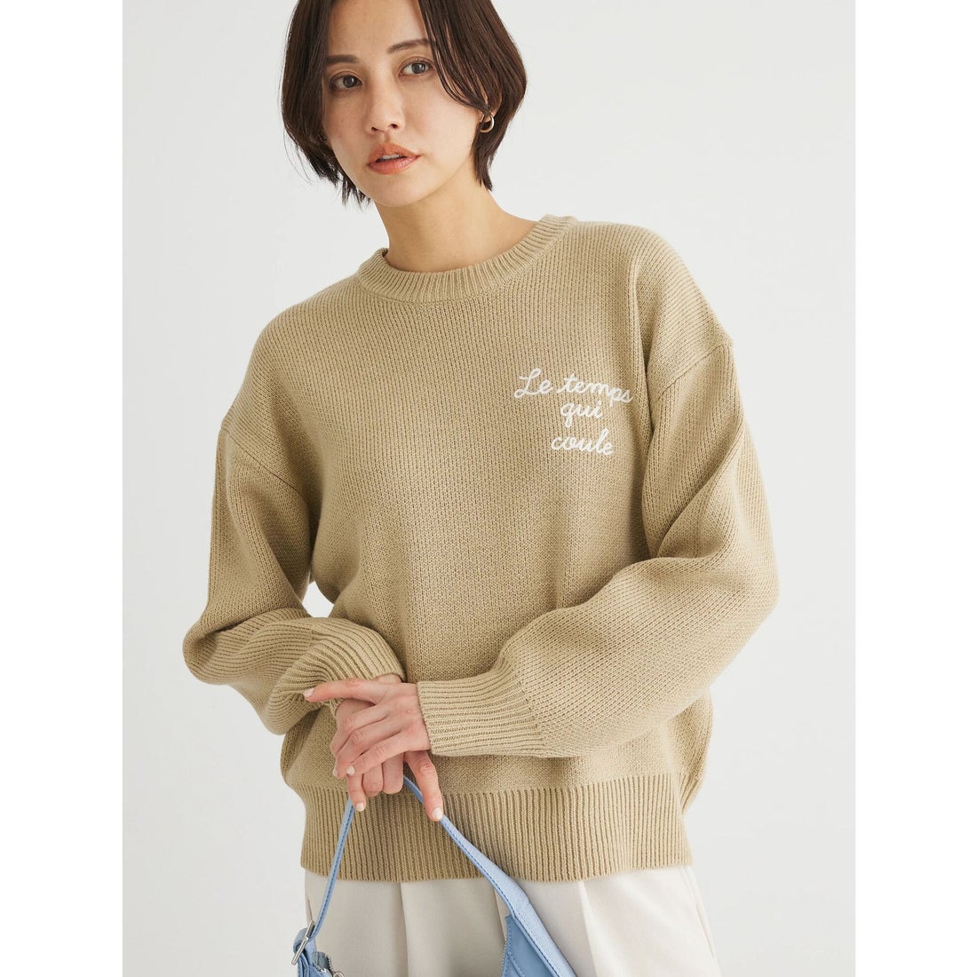 グリーン パークス Green Parks 刺繍ロゴニットプルオーバー （ミント