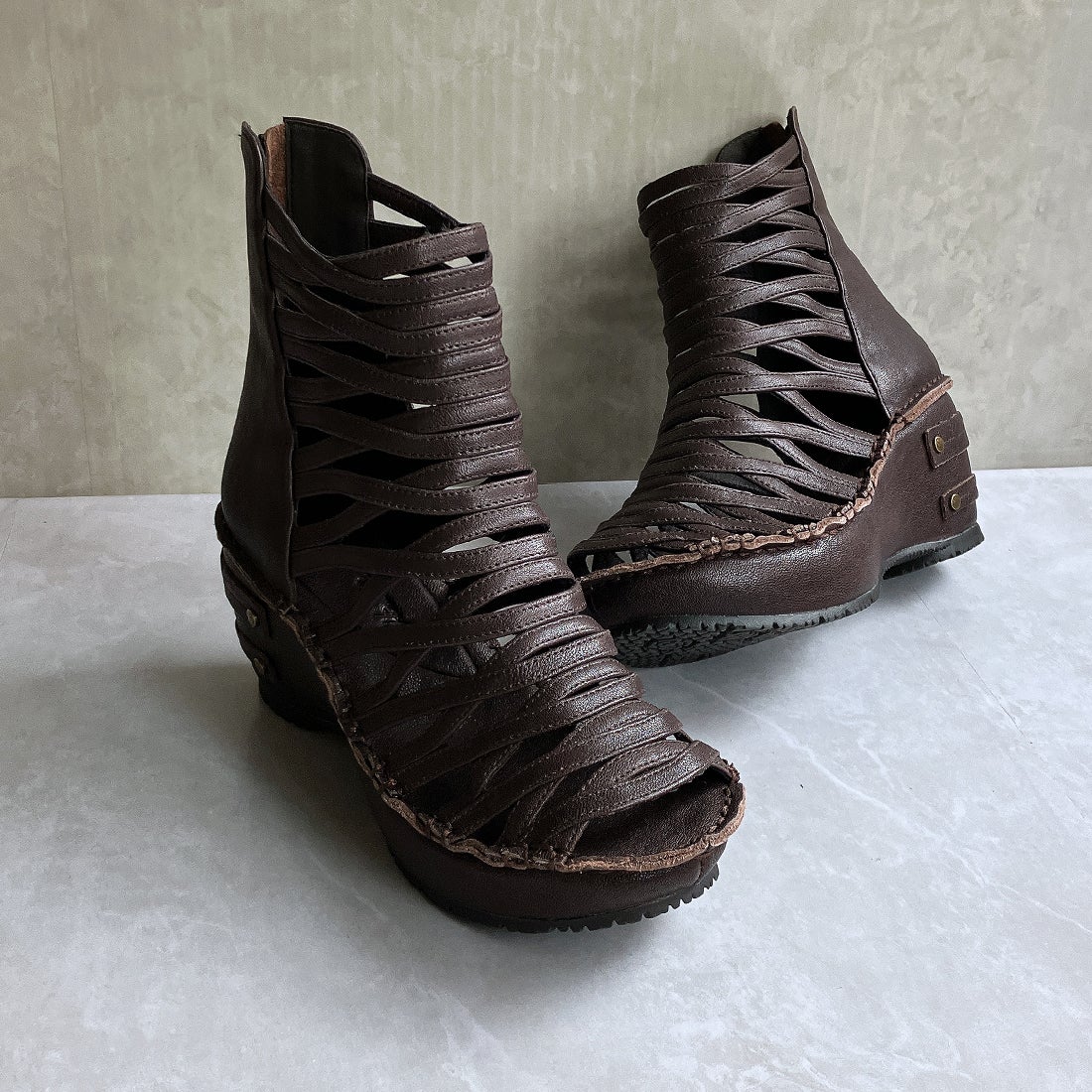 ヒナ デイ グリーン Hina Day Green 本革 日本製 厚底