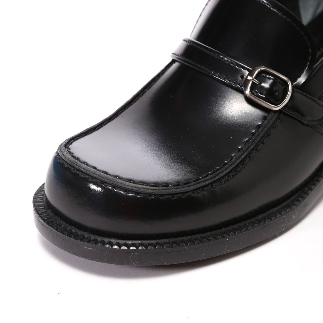 ハルタ HARUTA レディス合皮リングストラップヒールアップ(5cm