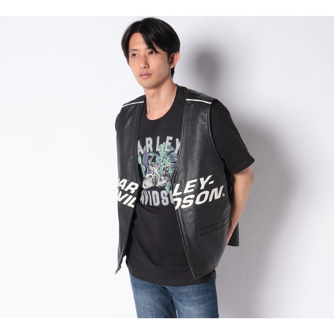 ファクトリーレザーベスト -ハーレーダビッドソン公式オンラインショップ
