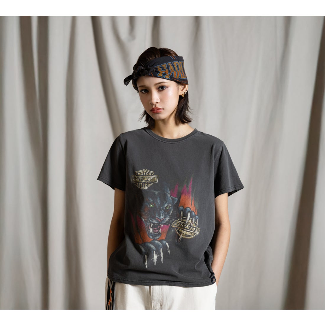 Dickies(R) x H-D(R) パンサーシティグラフィックTシャツ -ハーレー