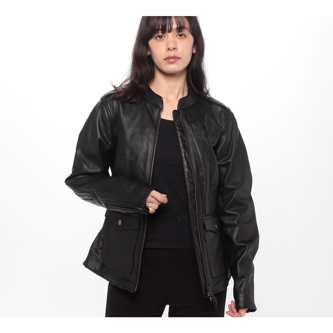 H-Dレイヤリングシステムのキャプテンレザージャケット -ハーレー