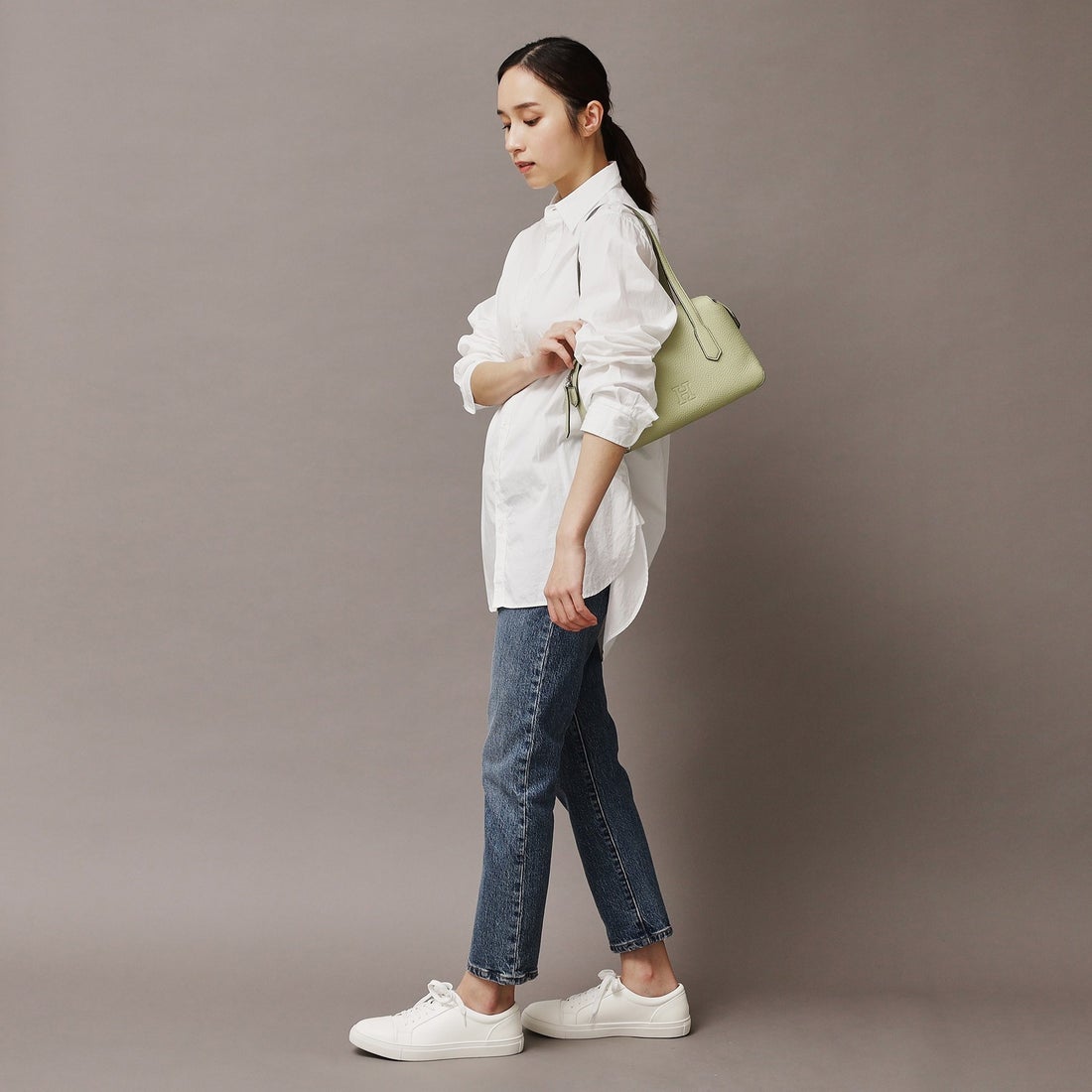 ヒロフ HIROFU 【エテルノ】レザーハンドバッグ S 本革 （ミラージュ