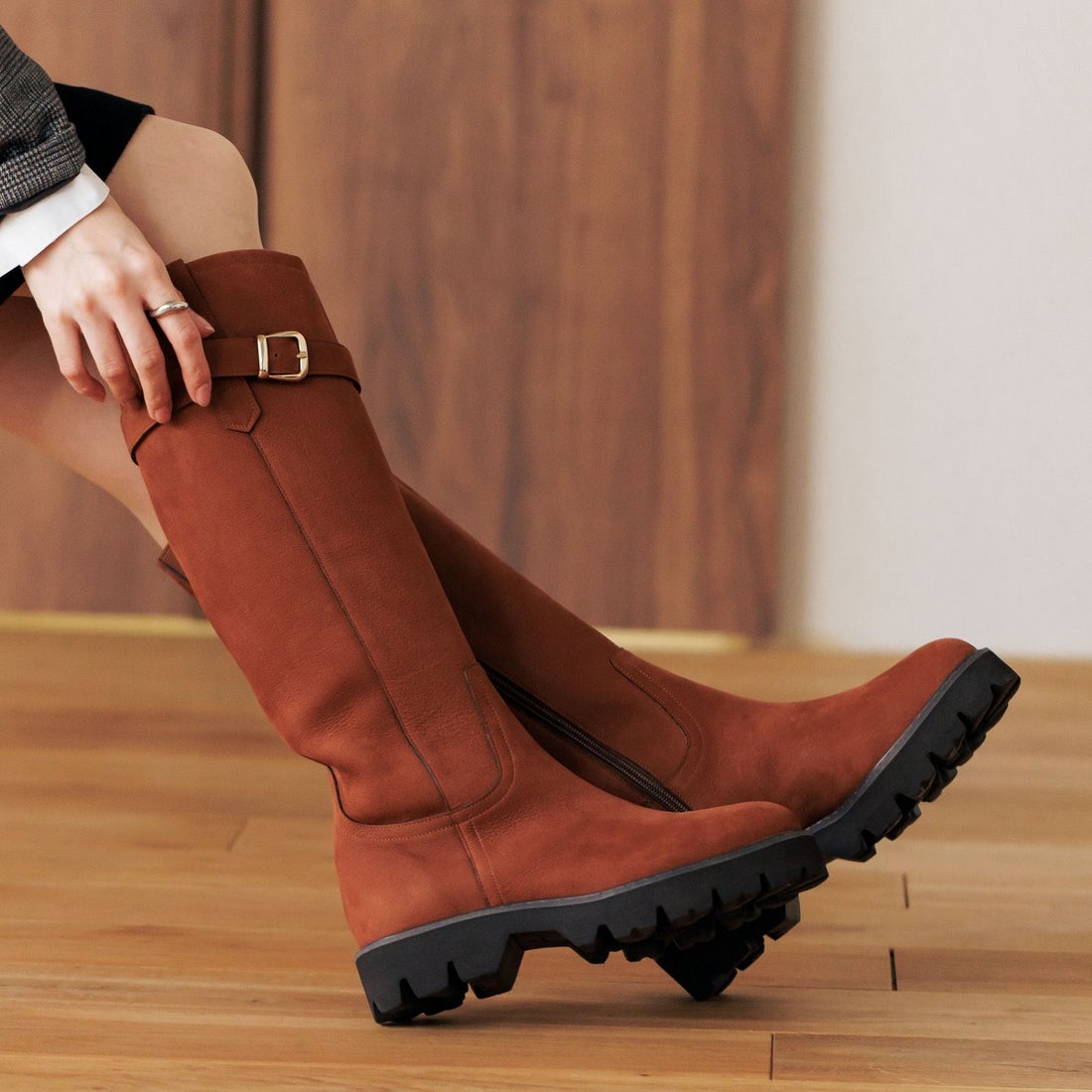 ヒミコ 卑弥呼 2WAYベルトトラックソールロングブーツ/631412