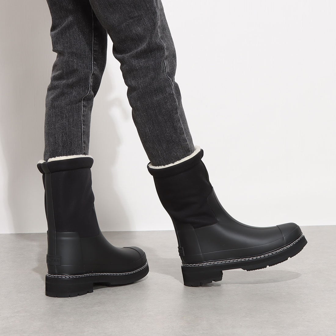 ハンター HUNTER REFINED STITCH SHERPA BOOT （BLACK） -アウトレット
