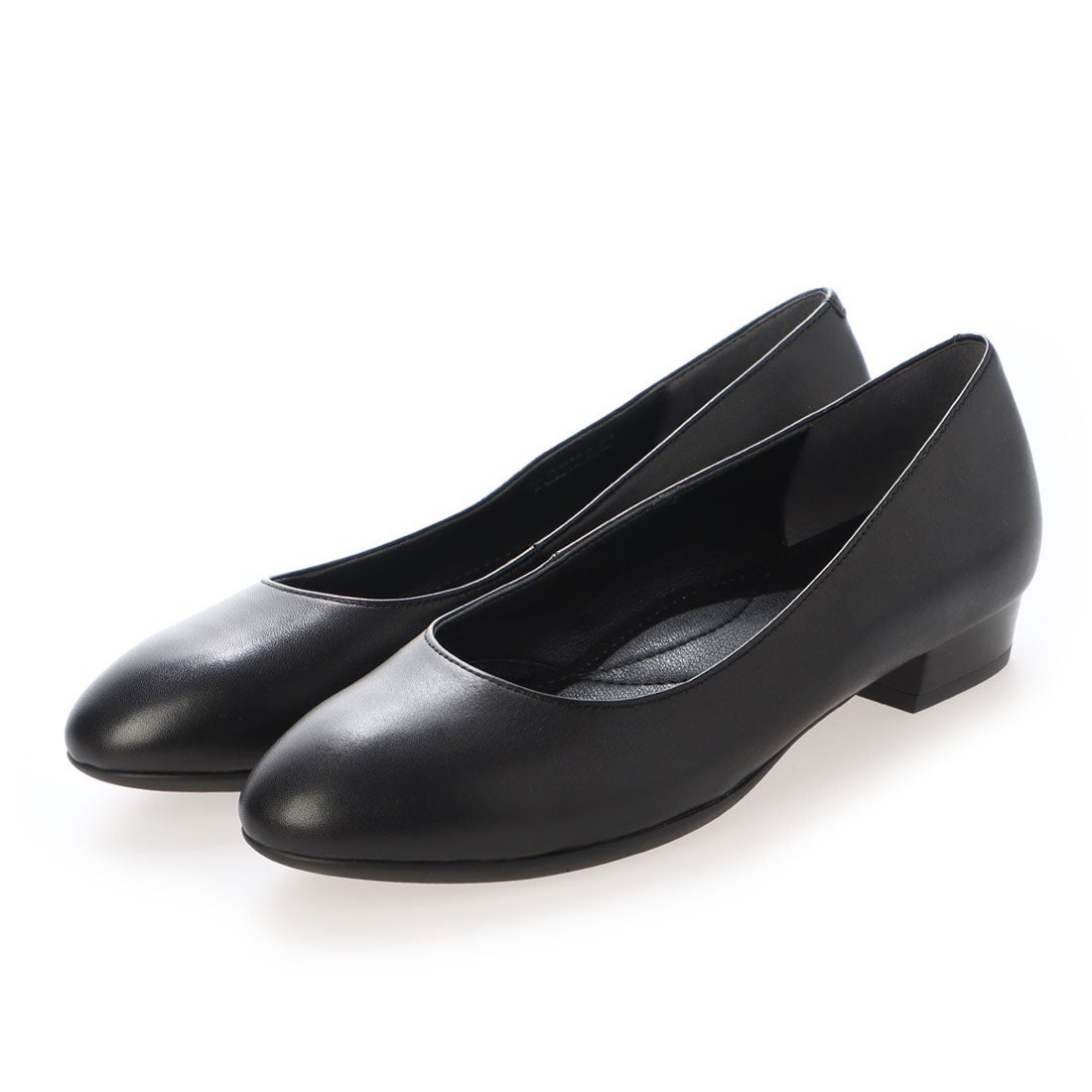 イング ing ローヒールブラックパンプス （ブラック） -Mode et Jacomo