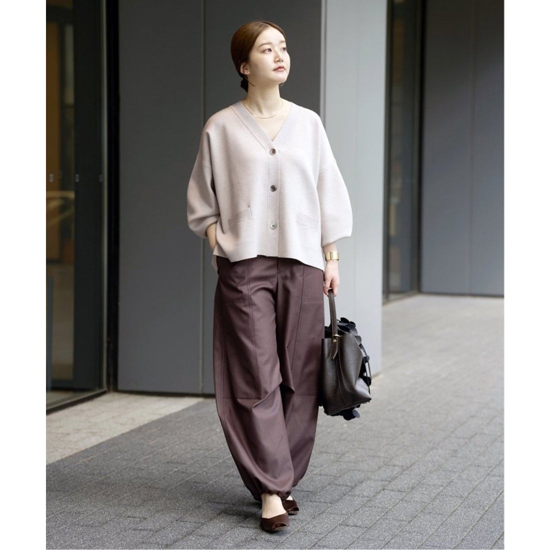 イエナ IENA 《追加》スーパーファインスムース ショートカーディガン