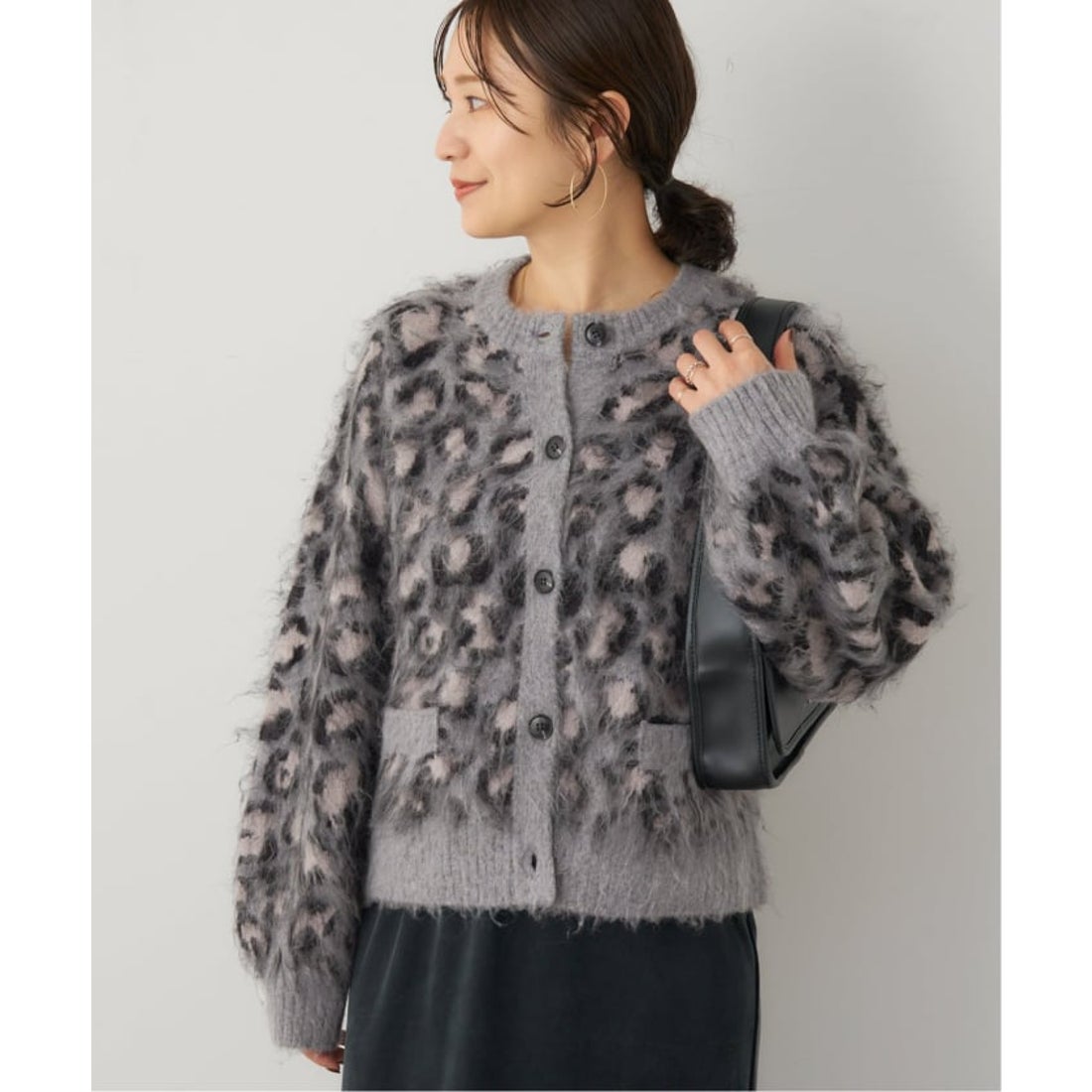 ジャーナルスタンダード JOURNAL STANDARD レオパードシャギーニット