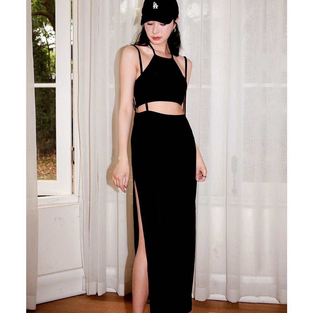 オシャレボ OSYAREVO 【ネット限定】ロングスカート付き ハイネック