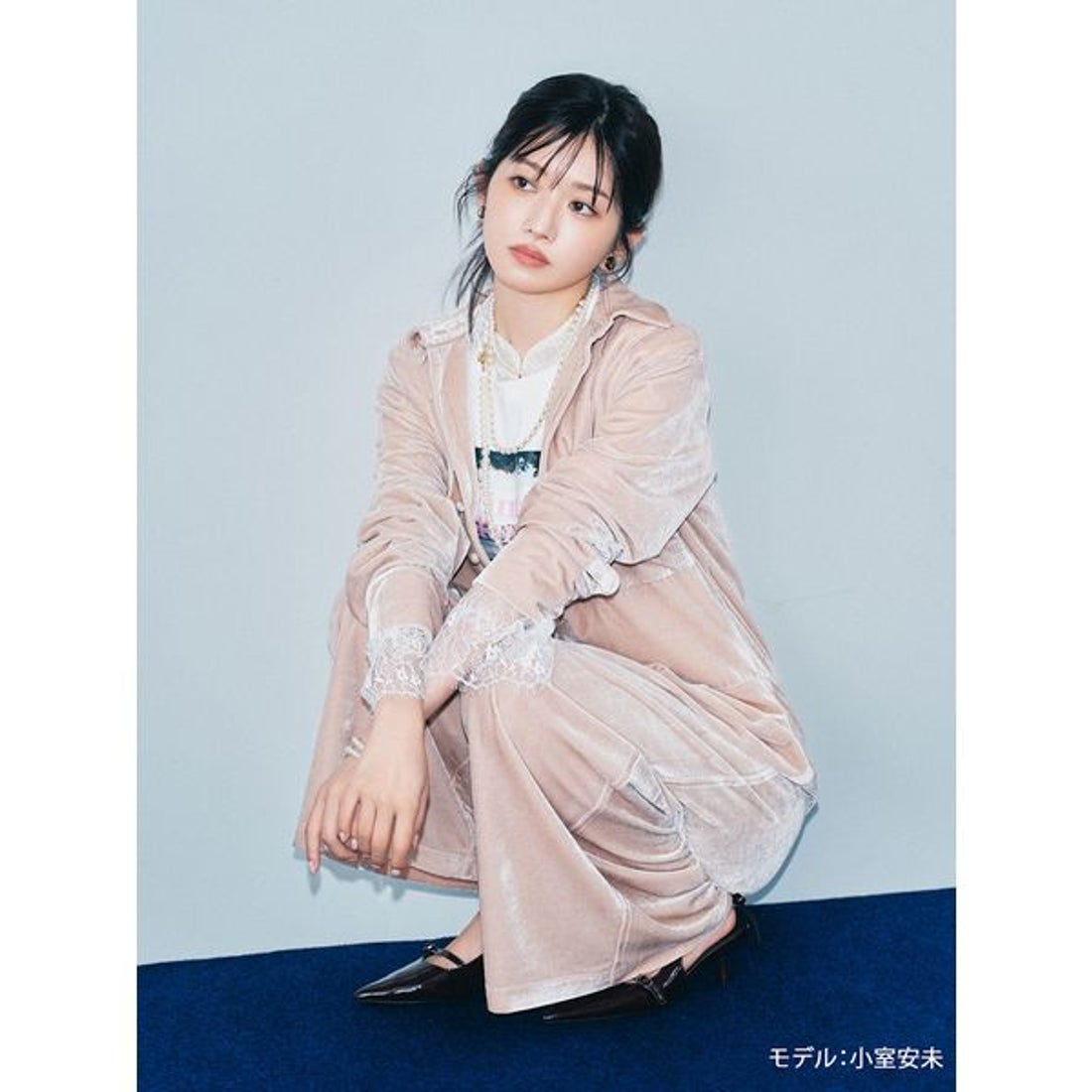 リリーブラウン LILY BROWN レースチャイナブラウス （NVY