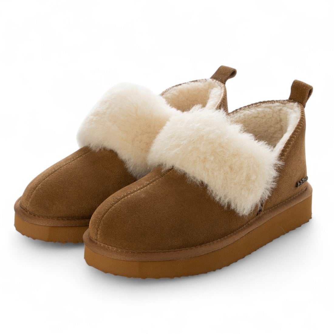 エルビーエヴァンズ L.B.Evans Mel 厚底ボアショートブーツ （Chestnut