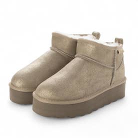 エルビーエヴァンズ L.B.Evans Dede 厚底ムートンブーツ （Pewter